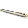 Ручка-роллер PARKER IM BRUSHET METAL GT, F CW1931663