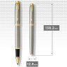 Ручка-роллер PARKER IM BRUSHET METAL GT, F CW1931663