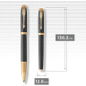 Ручка-роллер PARKER IM Premium BLACK GT, F CW1931660